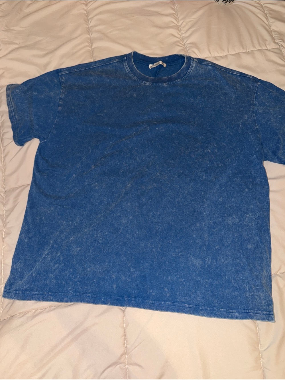 Zenana Acid Wash Blue T-Shirt